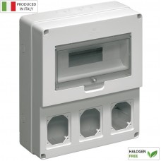 Πίνακας Επίτοιχος Πλαστικός 1Σειράς 12Στοιχείων 3Θέσεων IP65 EC69024